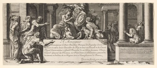 Friezes after Giulio Romano, in Palazzo del Te by Antoinette Bouzonnet Stella, print, 1675