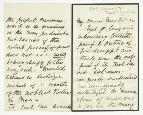 Autograph Letter by Julia Margaret Cameron, drawing, 1875