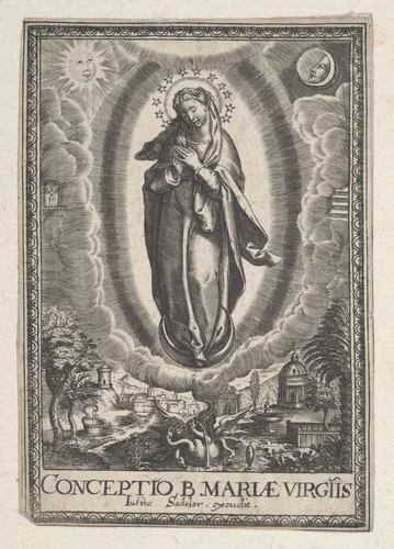 Assumption of the Virgin by anonymous, print, 1578-1625