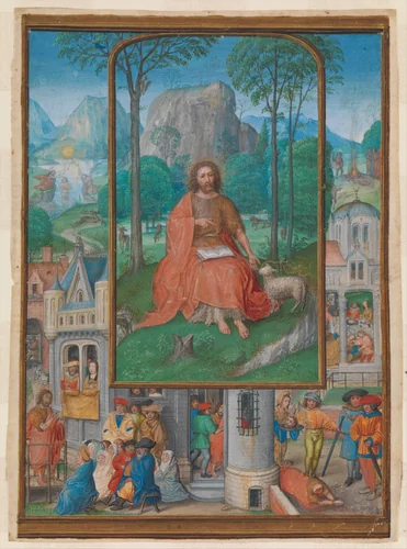 Manuscript Illumination with Scenes from the Life of Saint John the Baptist by Gerard Horenbout, manuscript, 1515
