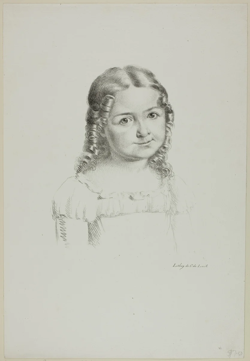 Portrait of a Child by Charles Philibert Lasteyrie du Saillant, print, 1811-1821