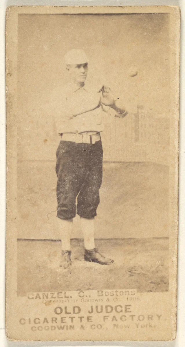 Ganzel, Catcher, Boston, from the Old Judge series (N172) for Old Judge Cigarettes by Goodwin & Company, photograph, 1888