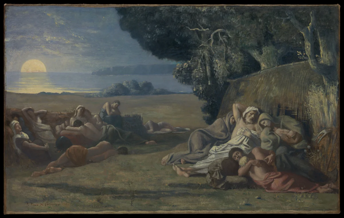 Sleep by Pierre Puvis de Chavannes, painting, 1867-1870