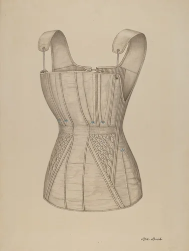 Corset by Rex F. Bush, index of american design, 1935-1942