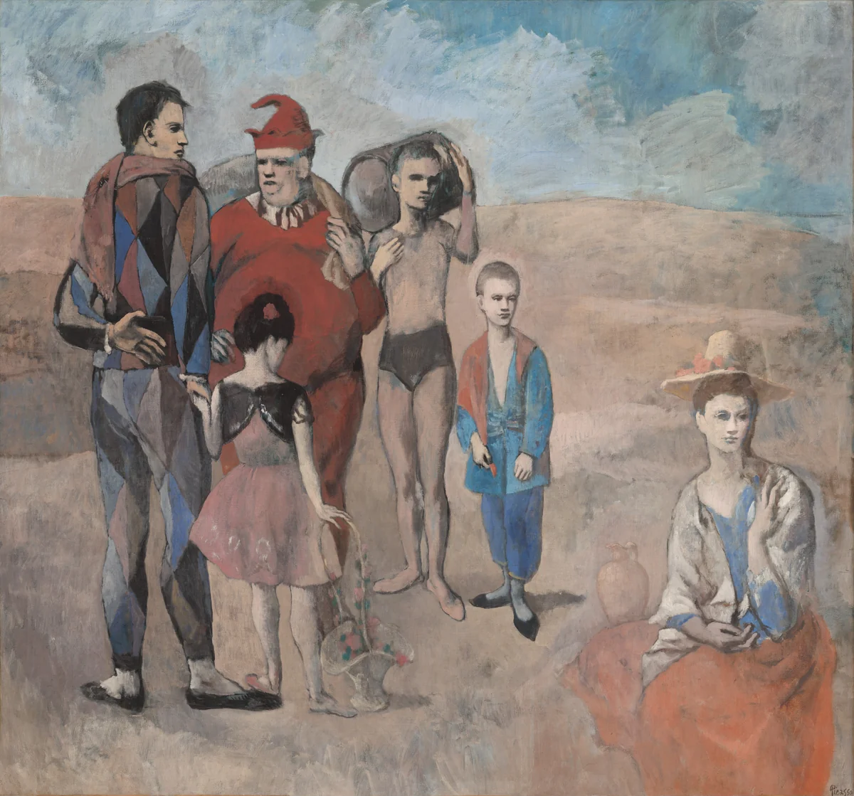 Family of Saltimbanques by Pablo Picasso, painting, 1905