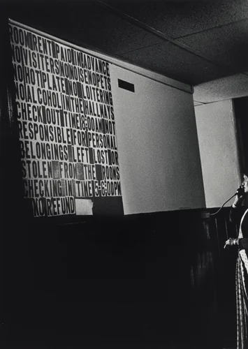 Lobby, Shangri-La Hotel by Jim Goldberg, photograph, 1991
