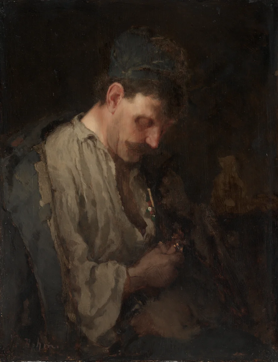 Portrait of Mr. C. by Max Bohm, painting, 1890-1895