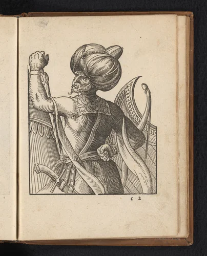 Ottomaanse veldheer by Unknown, print, 1578