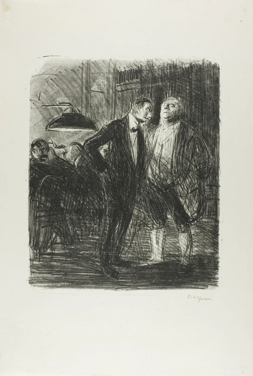 Cleared Out by Jean-Louis Forain, print, 1914