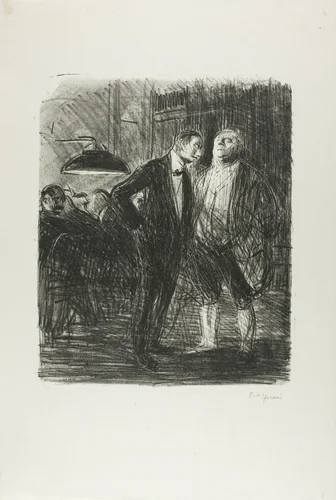 Cleared Out by Jean-Louis Forain, print, 1914