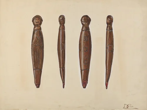 Salem Dolls by Beverly Chichester, index of american design, 1935-1942