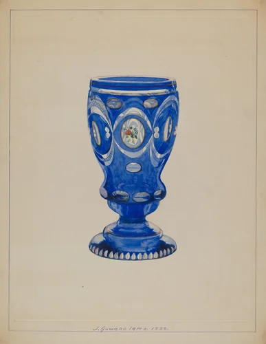 Glass by J. Howard Iams, index of american design, 1936