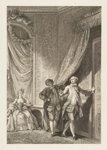 Le Magnifique, from Contes et nouvelles en vers par Jean de La Fontaine. A Paris, de l'imprimerie de P. Didot, l'an III de la République, 1795 by Jean-Baptiste Tilliard, print, 1795