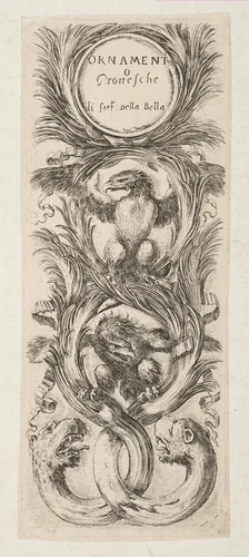 Frontispiece: Ornamenti o Grottesche by Stefano della Bella, print, 1648-1658