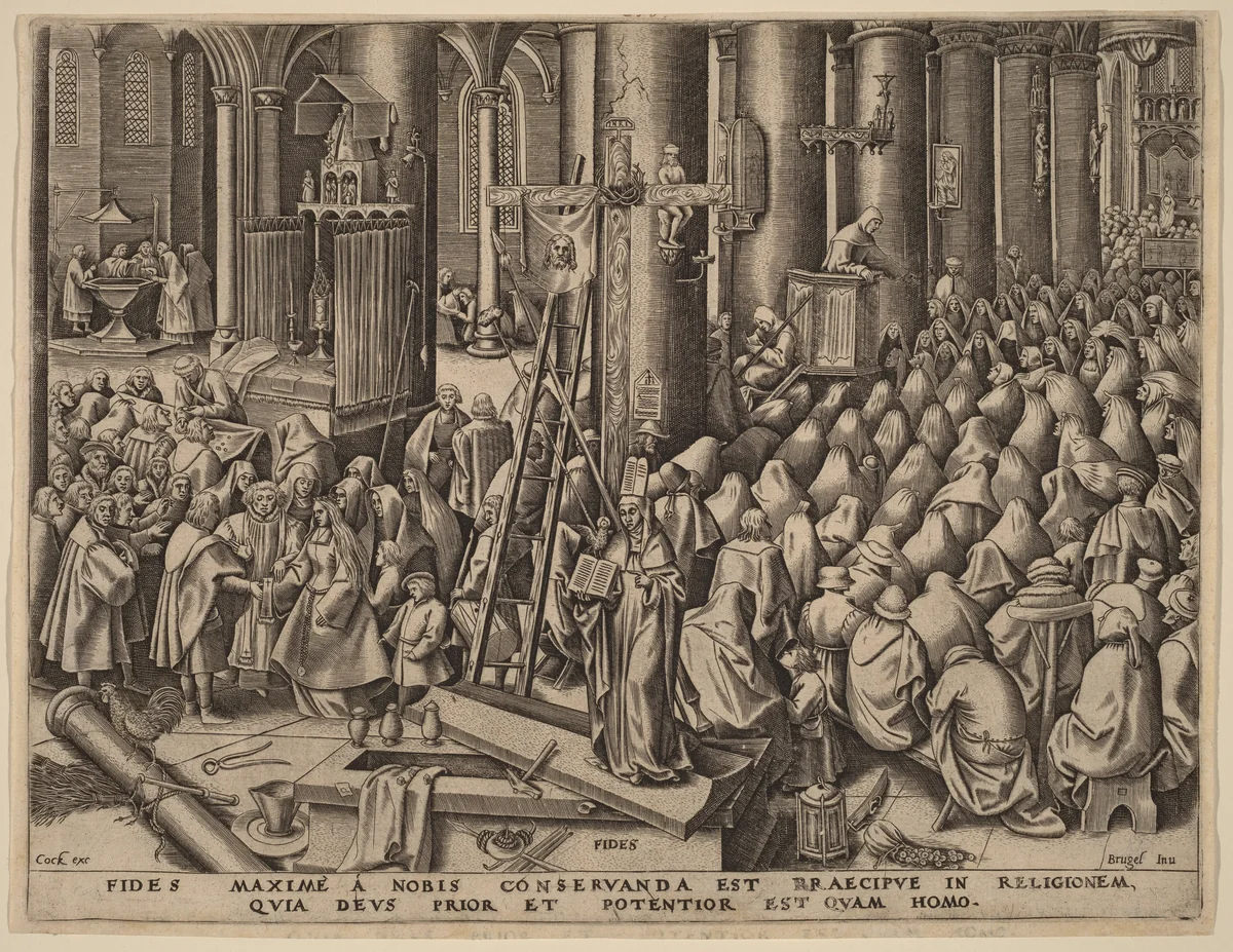 Faith by Philip Galle, print, 1559