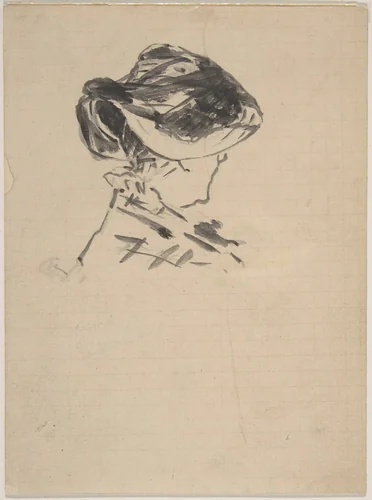Suzanne Manet at Bellevue by Edouard Manet, drawing, 1880