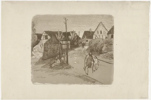 Tramps (Die Landstreicher) by Lyonel Feininger, print, 1910