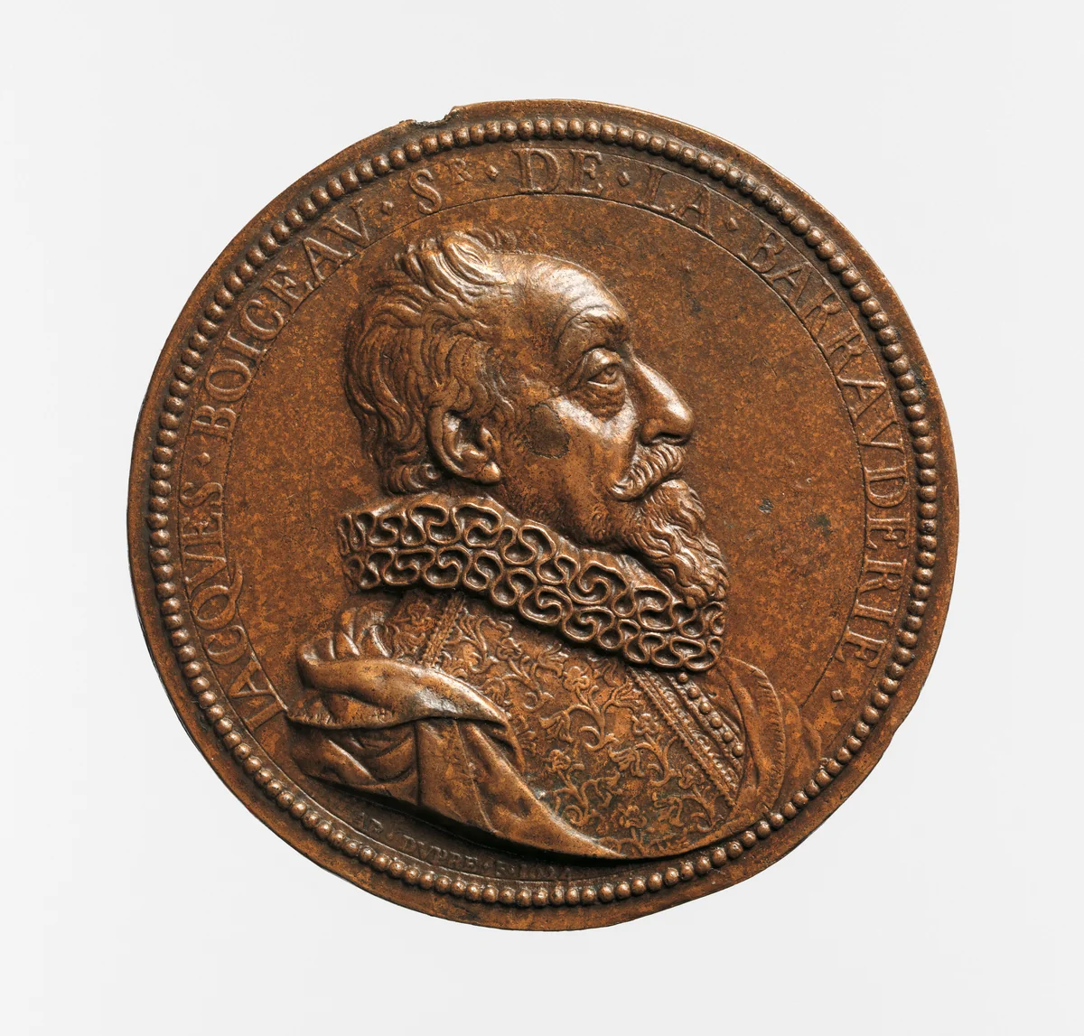 Portrait medal of Jacques Boyceau (obverse); Allegory of the Cycle of Life (reverse) by Abraham Dupré, metalwork, 1624