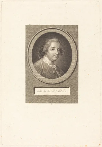 Jean-Baptiste-Louis Gresset by Augustin de Saint-Aubin, print, 1803