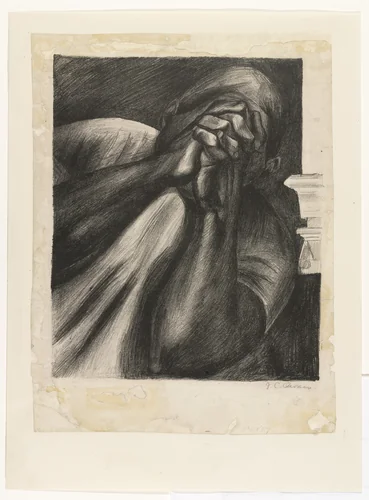 Grief (Aflicción) by José Clemente Orozco, print, 1930