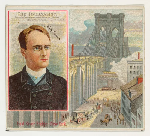 Allan Forman, The New York Journalist, from the American Editors series (N35) for Allen & Ginter Cigarettes by Allen & Ginter, print, 1887