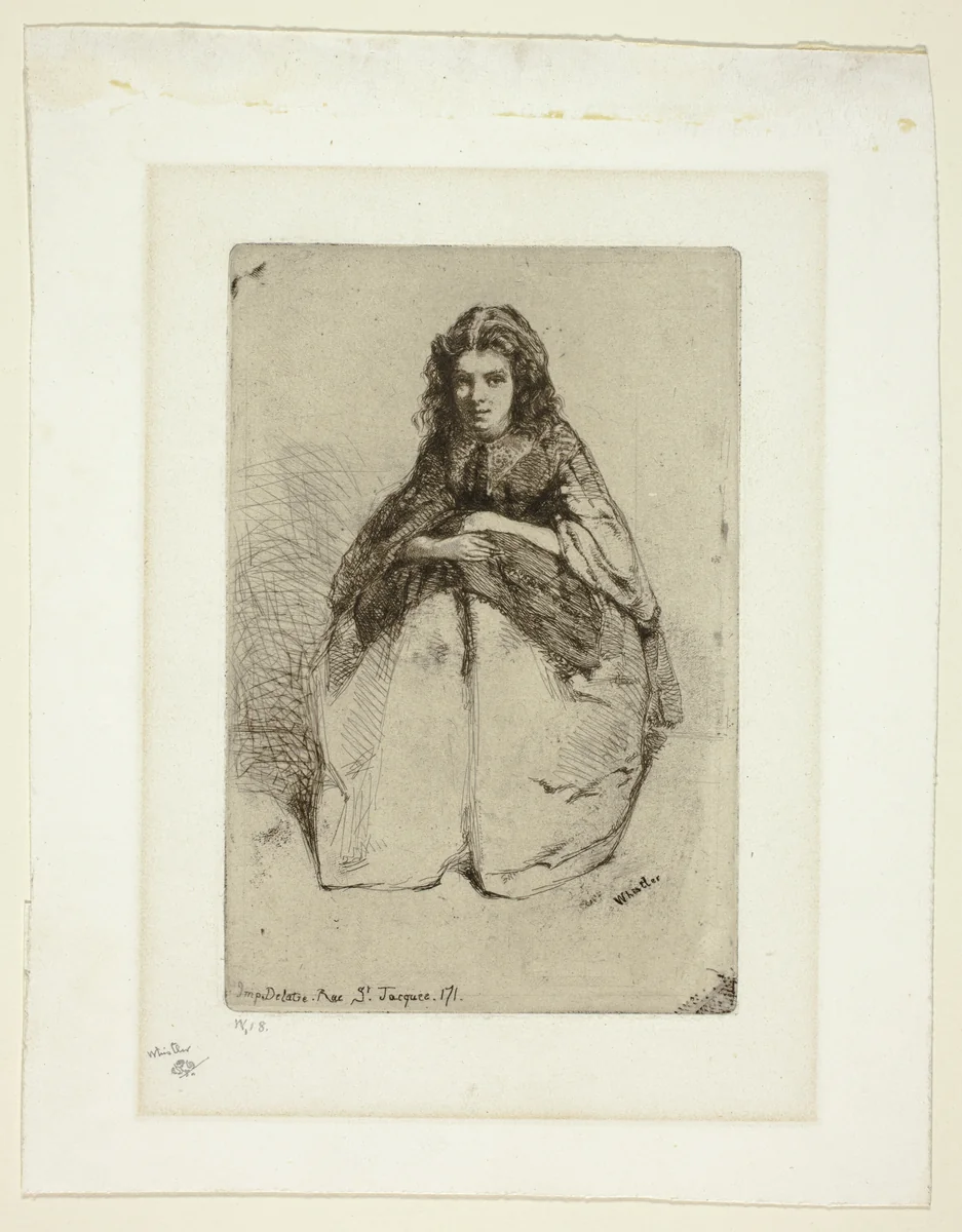 Fumette by James McNeill Whistler, print, 1858