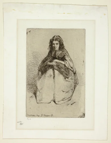 Fumette by James McNeill Whistler, print, 1858