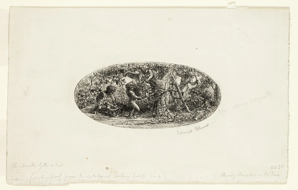 Plumpy Bacchus by Samuel Palmer, print, 1825-1881