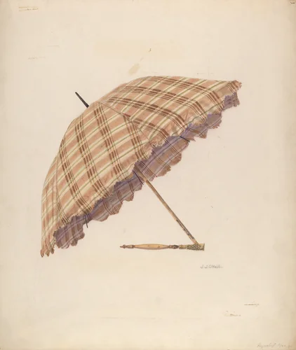 Parasol by J.J. O'Neill, index of american design, 1938