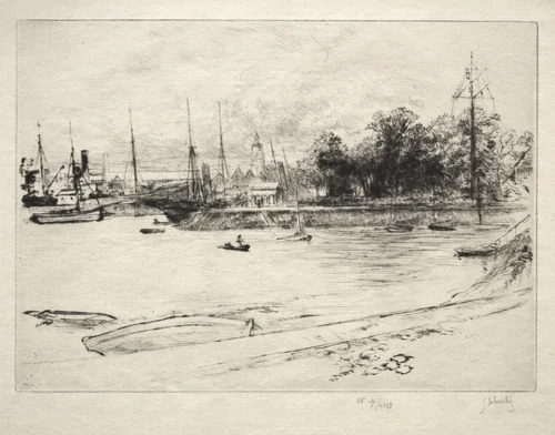 Le Jardin du Semaphore by Gustave Leheutre, print, 1925