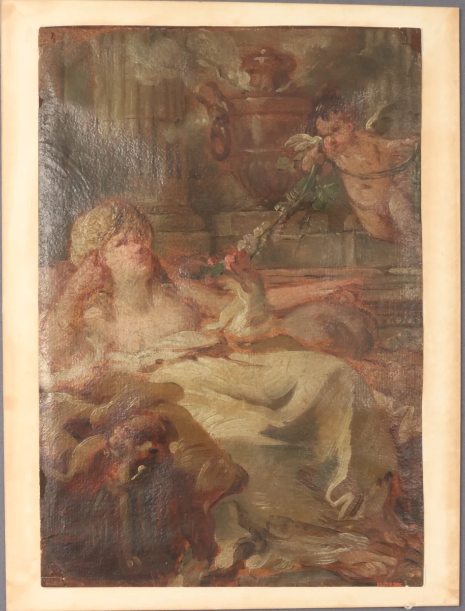 Allegory of Smell by Joseph-Marie Vien, painting, 1700-1799