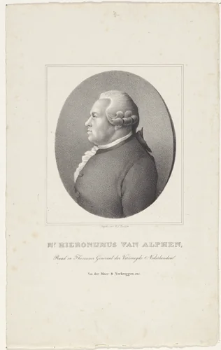 Portret van Hieronymus van Alphen by anonymous, print, 1822-1845