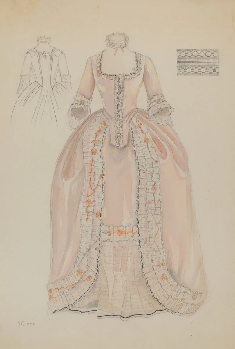 Dress by Nancy Crimi, index of american design, 1936