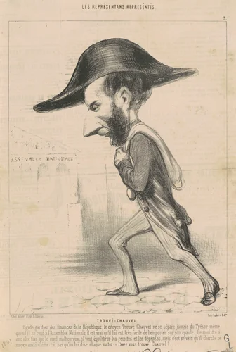 Ariste trouvé Chauvel by Honoré Daumier, print, 1848