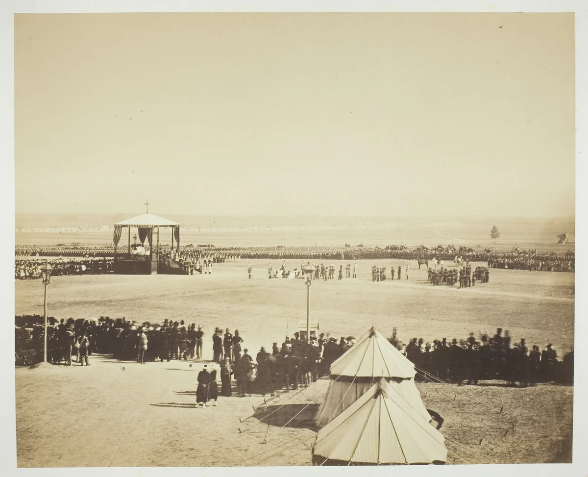 Mass, Camp de Châlons by Gustave Le Gray, photograph, 1857