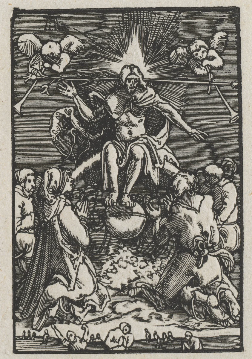 The Fall and Redemption of Man: The Last Judgment by Albrecht Altdorfer, print, 1510-1520