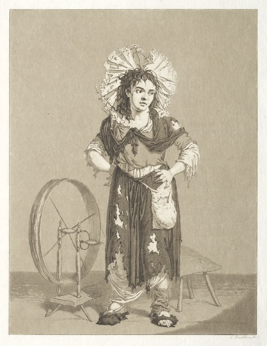 The Young Beggars by Karl Ludwig Bernhard Buchhorn, print, 1795-1805