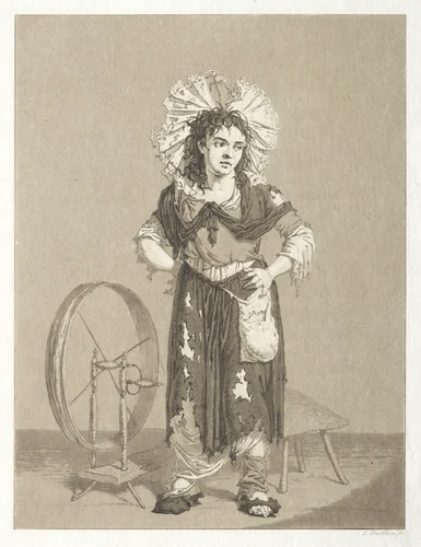 The Young Beggars by Karl Ludwig Bernhard Buchhorn, print, 1795-1805