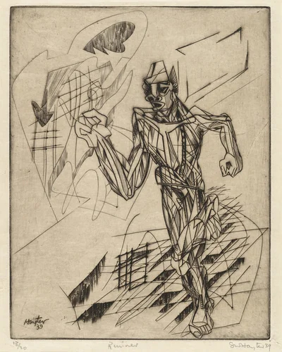 Runner by Stanley William Hayter, print, 1939