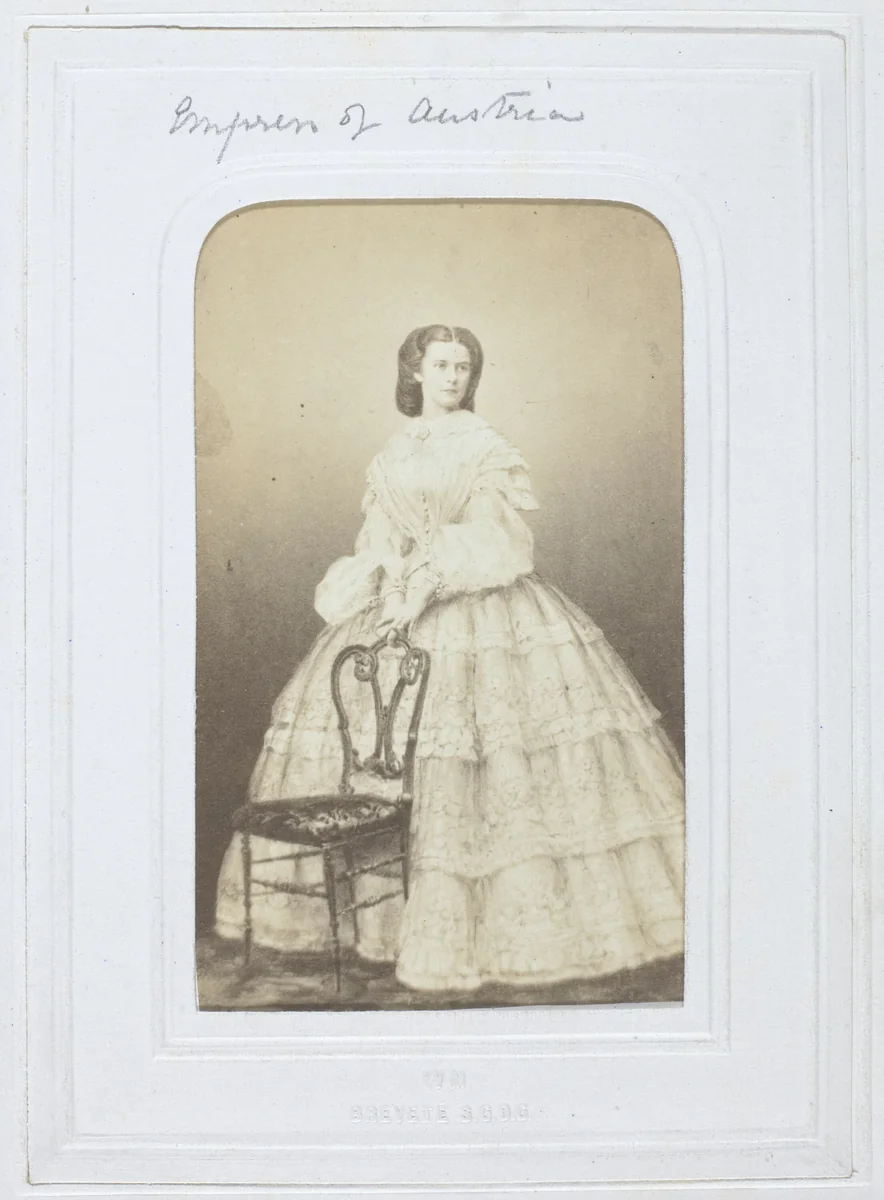 The Empress of Austria by Artist Unknown, photograph, 1860-1869