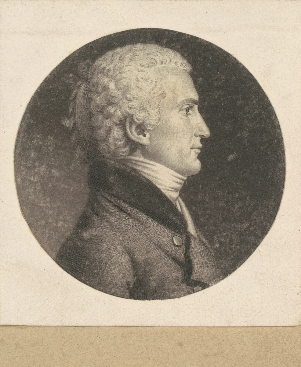 Meriwether Lewis by Charles B. J. Févret de Saint-Mémin, print, 1802