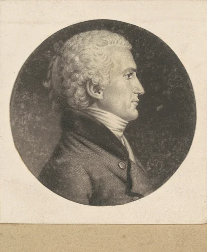 Meriwether Lewis by Charles B. J. Févret de Saint-Mémin, print, 1802