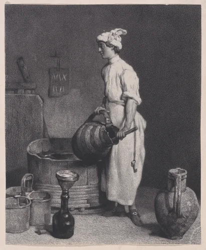 Le Garçon Cabartier by Jean-Siméon Chardin, print, 1735-1745