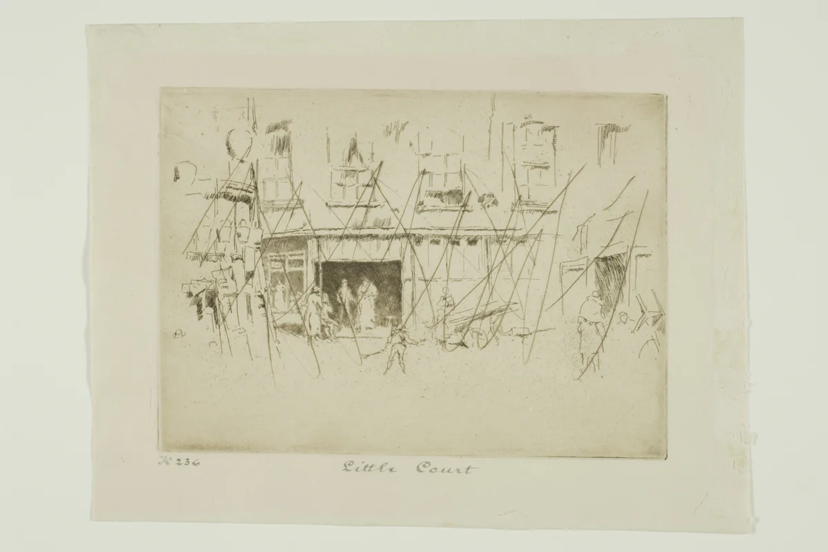 Little Court by James McNeill Whistler, print, 1880-1881