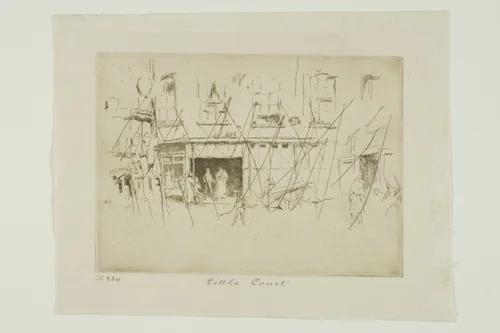 Little Court by James McNeill Whistler, print, 1880-1881