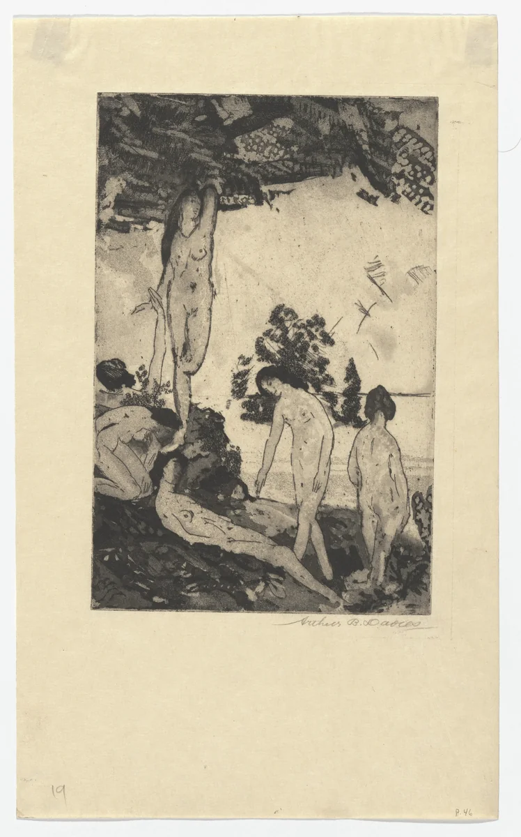 By the Sea by Arthur B. Davies, print, 1919