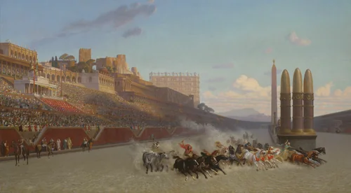 Chariot Race by Jean-Léon Gérôme, painting, 1876