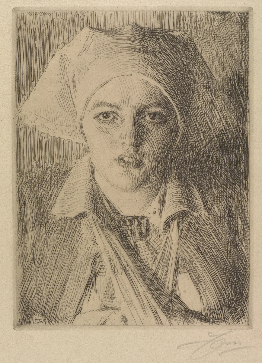 Gulli II by Anders Zorn, print, 1918