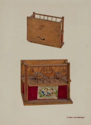 Music Box by Chris Makrenos, index of american design, 1935-1942
