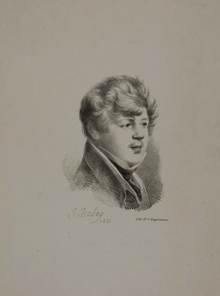 Eugène Isabey by Jean Baptiste Isabey, print, 1880